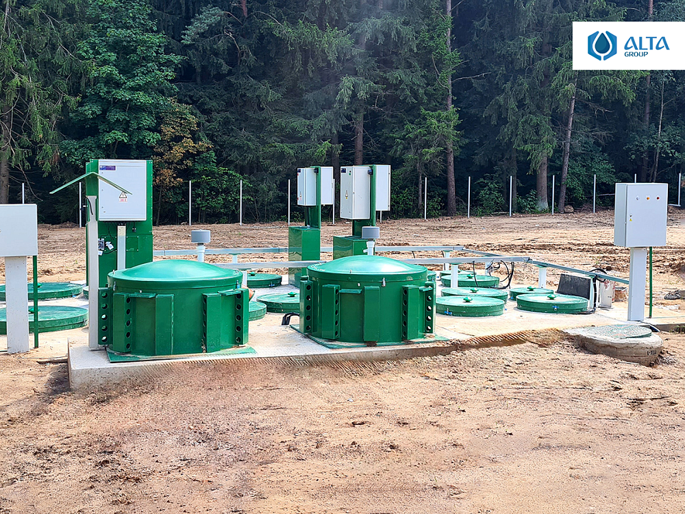 Хозяйственно-бытовой сток - 60 м3 в сутки - многофункциональный комплекс в Юхновке