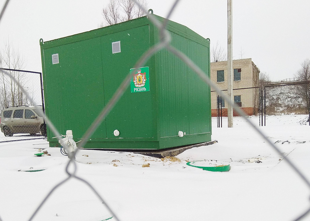 Хозяйственно-бытовой сток - 200м3 в сутки, коммунальные очистные сооружения поселка, п. Сапожок, Рязанская обл.