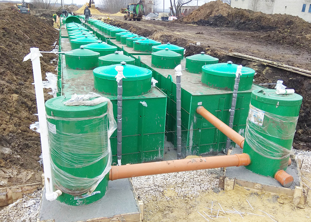 Хозяйственно-бытовой сток - 200м3 в сутки, коммунальные очистные сооружения поселка, п. Сапожок, Рязанская обл.